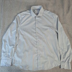 Denim & Flower White Dress Shirt